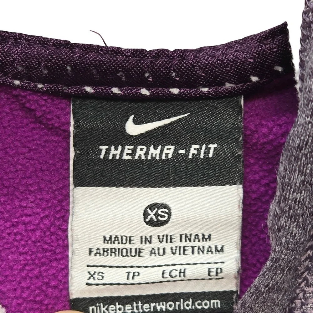 Nike Therma-Fit Athletic Hoodie Colorblock Training Purple‎ XS